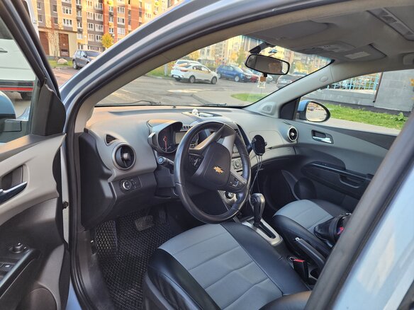 2012 Chevrolet Aveo II, голубой, 650000 рублей - вид 4