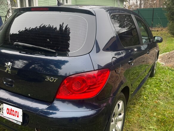 2007 Peugeot 307 I Рестайлинг, синий, 350000 рублей - вид 3