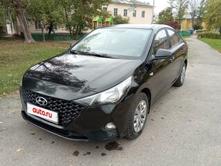 2021 Hyundai Solaris II Рестайлинг, чёрный, 1325000 рублей, вид 2