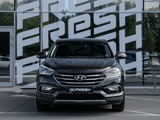 2017 Hyundai Santa Fe III Рестайлинг, коричневый, 1863200 рублей, вид 3
