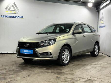 2017 Lada (ВАЗ) Vesta SW I, бежевый, 989000 рублей, вид 1