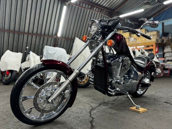 2009 Honda VT 1300CX Fury, пурпурный, 850000 рублей - вид 1