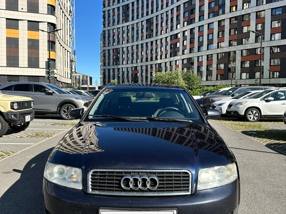 2002 Audi A4 II (B6), синий, 450000 рублей