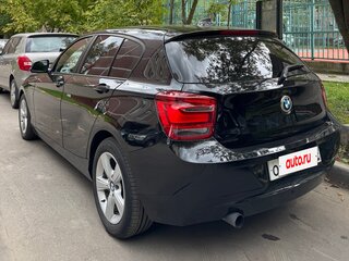 2012 BMW 1 серии 118i II (F20/F21), чёрный, 1285000 рублей, вид 2