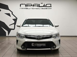 2016 Toyota Camry VII (XV50) Рестайлинг, белый, 1963000 рублей, вид 2