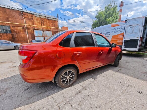 2022 Lada (ВАЗ) Granta I Рестайлинг, красный, 620000 рублей - вид 2