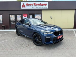 2021 BMW X6 40i III (G06), синий, 7400000 рублей, вид 3