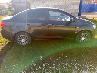 2012 Chevrolet Aveo II, чёрный, 490000 рублей, вид 5