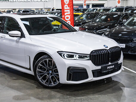 2021 BMW 7 серии 730d xDrive VI (G11/G12) Рестайлинг, белый, 5879700 рублей, вид 5