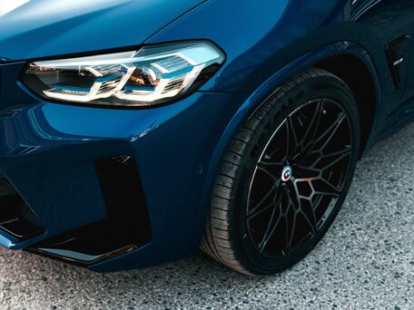 2022 BMW X3 M Competition I (F97) Рестайлинг, синий, 7490000 рублей, вид 5
