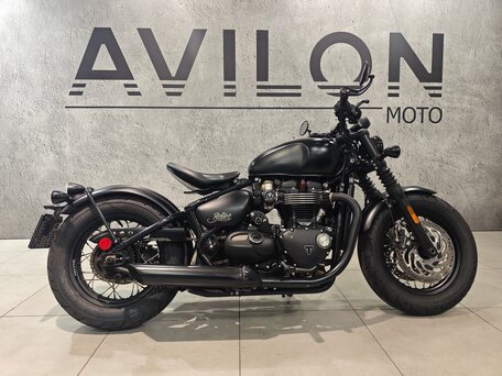 2018 Triumph Bonneville Bobber, чёрный, 970000 рублей, вид 1