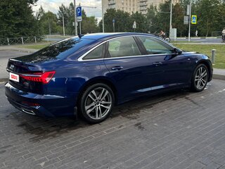 2021 Audi A6 45 TFSI V (C8), синий, 3900000 рублей, вид 4