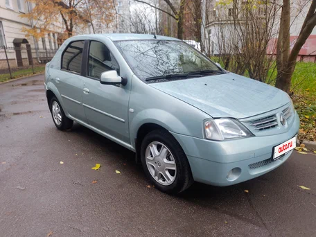 2007 Renault Logan I, зелёный, 360000 рублей, вид 1