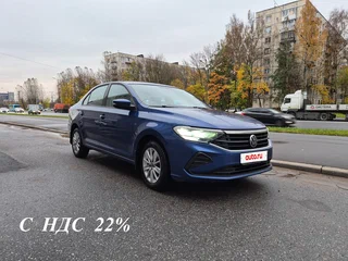 2021 Volkswagen Polo VI, синий, 1150000 рублей, вид 1
