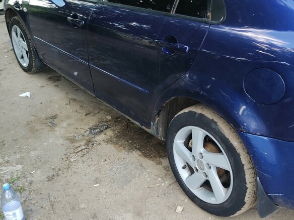 2005 Mazda 6 I (GG) Рестайлинг, синий - вид 2