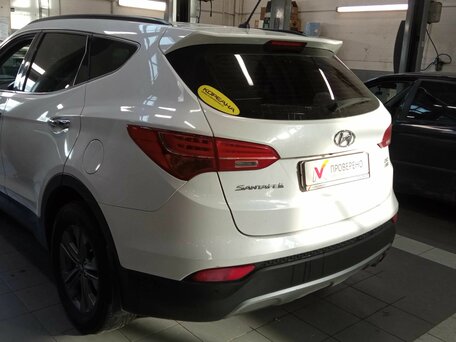 2014 Hyundai Santa Fe III, белый, 1815000 рублей, вид 4