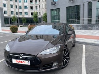2013 Tesla Model S P85 I, коричневый, 2100000 рублей, вид 1