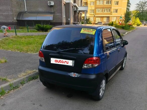 2010 Daewoo Matiz Best I Рестайлинг, синий, 225000 рублей - вид 1