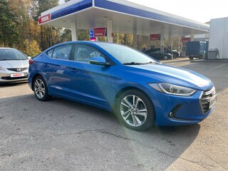 2016 Hyundai Elantra VI (AD), синий, 1490000 рублей, вид 3