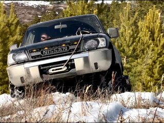 1997 Nissan Safari V (Y61), зелёный, 600000 рублей, вид 1