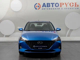 2021 Hyundai Solaris II Рестайлинг, синий, 1358000 рублей, вид 3