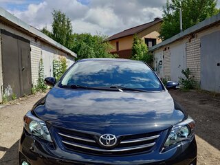 2012 Toyota Corolla X (E140, E150) Рестайлинг, чёрный, 1300000 рублей, вид 3