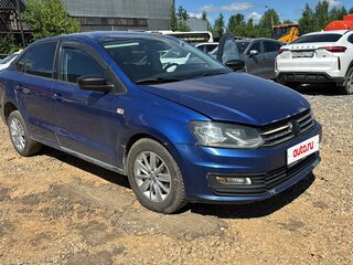 2019 Volkswagen Polo V Рестайлинг, синий, 611100 рублей, вид 2