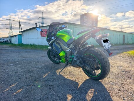2013 Kawasaki Z 1000SX, зелёный, 755000 рублей, вид 5