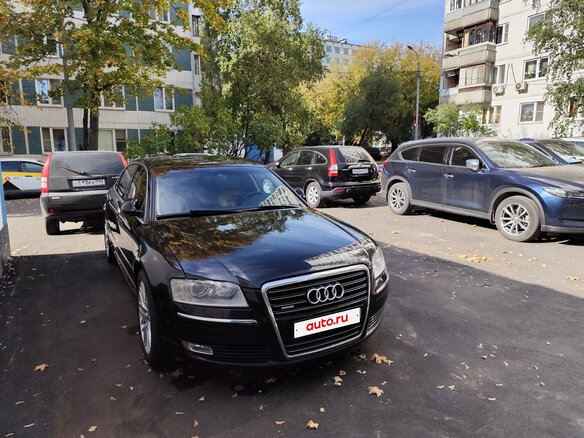 2008 Audi A8 II (D3) Рестайлинг 2, чёрный - вид 2