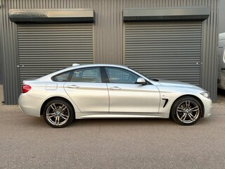 2018 BMW 4 серии Gran Coupe 420d xDrive F32/F33/F36 Рестайлинг, серебристый, 3620000 рублей, вид 5