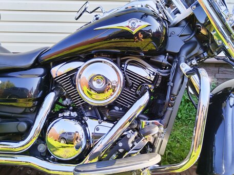 2008 Kawasaki VN1600 Vulcan, чёрный, 680086 рублей, вид 5