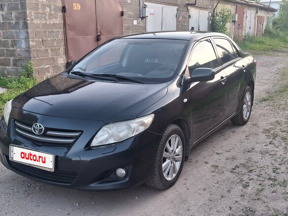2008 Toyota Corolla AMT X (E140, E150), чёрный, 680000 рублей - вид 1