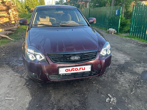 2008 Lada (ВАЗ) Priora I, пурпурный, 170000 рублей