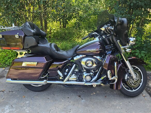2007 Harley-Davidson Street Glide, пурпурный, 880000 рублей - вид 19