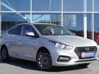 2017 Hyundai Solaris II, серебристый, 1099000 рублей, вид 3