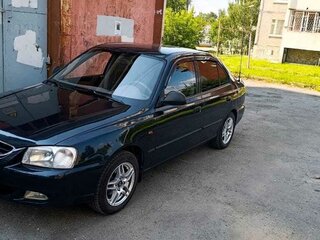 2008 Hyundai Accent ТагАЗ II, чёрный, 420000 рублей, вид 2