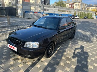 2008 Hyundai Accent ТагАЗ II, чёрный, 330000 рублей, вид 1