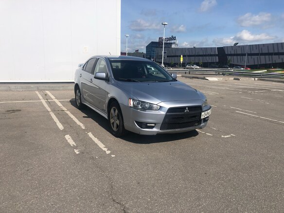 2008 Mitsubishi Lancer X, серебристый, 705000 рублей