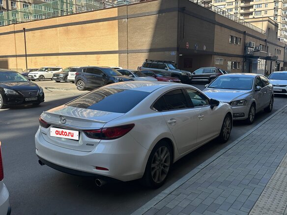 2015 Mazda 6 III (GJ) Рестайлинг, белый, 1750000 рублей - вид 8