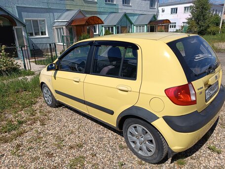 2007 Hyundai Getz I Рестайлинг, жёлтый, 499000 рублей, вид 4