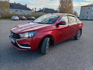 2016 Lada (ВАЗ) Vesta I, красный, 725000 рублей, вид 1