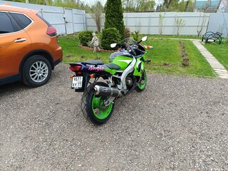 1998 Kawasaki ZX-6R Ninja, зелёный, 310000 рублей, вид 4