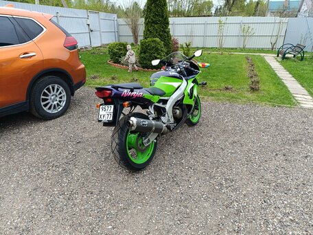 1998 Kawasaki ZX-6R Ninja, зелёный, 310000 рублей, вид 4