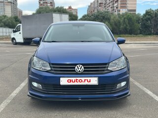 2019 Volkswagen Polo V Рестайлинг, синий, 1575000 рублей, вид 3