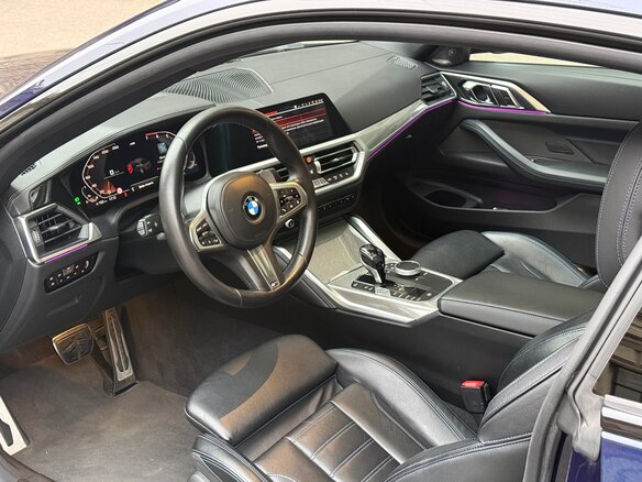 2020 BMW 4 серии 430i G22, G23, G26, синий, 5800000 рублей - вид 8