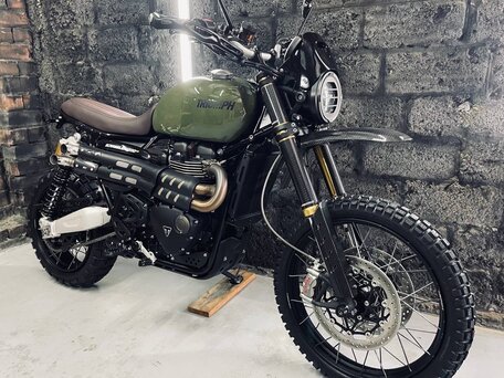 2021 Triumph Scrambler, зелёный, 1550000 рублей, вид 2