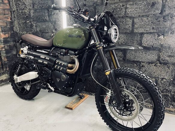 2021 Triumph Scrambler, зелёный, 1550000 рублей - вид 1