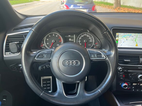 2016 Audi Q5 I (8R) Рестайлинг, синий, 1980000 рублей - вид 7