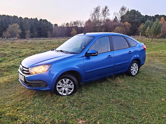 2019 Lada (ВАЗ) Granta I Рестайлинг, синий, 680000 рублей - вид 16
