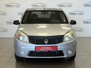 2014 Renault Sandero I, серебристый, 380000 рублей, вид 3